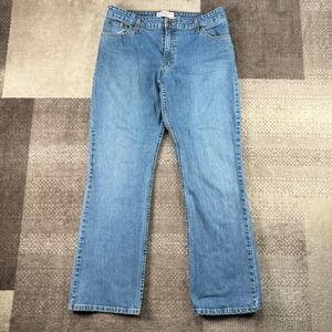 Levi Strauss Signature Womens Blue Mid Rise Bootcut Stretch Jeans Size‎ 16M